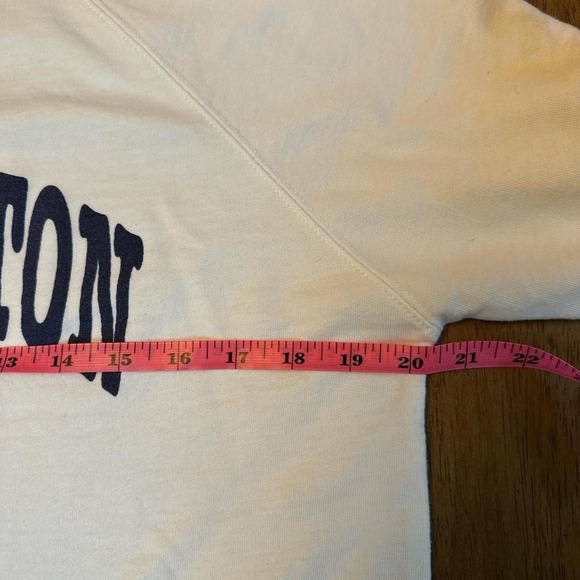 Charleston Sweatshirt Womens M White Collegiate Preppy Coastal‎ Minimalist - Picture 6 of 8